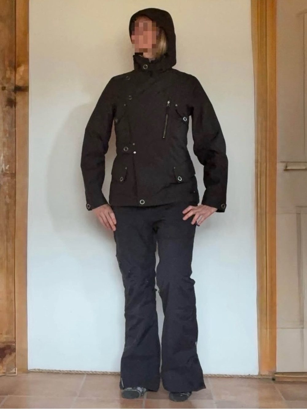 Burton Black Hooded Ski Jacket